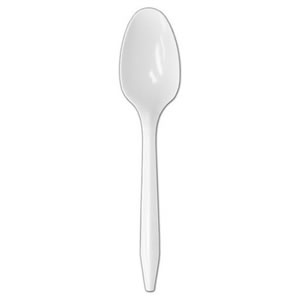 P2203W/PPTSB25W White Medium  Weight Polypropylene Spoons 