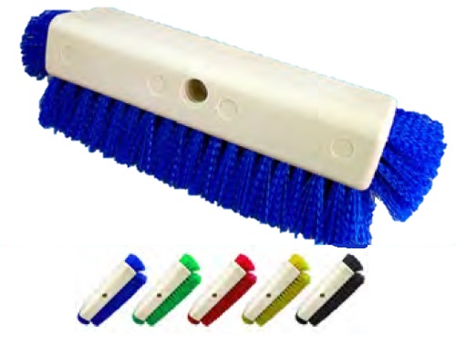 T03114 Blue 10&quot; Dual Surface Deck Brush - 1