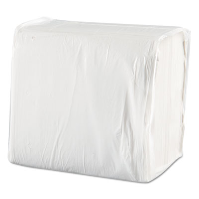 MOR1717 White 16&quot;x16&quot; 1/4 
Fold 1 Ply Premium Dinner 
Napkins - 3000(12/250)