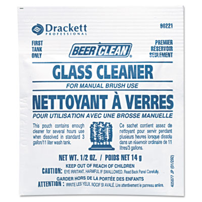 990221 Beer Clean Glassware
Cleaner (.5oz pouch) - 100