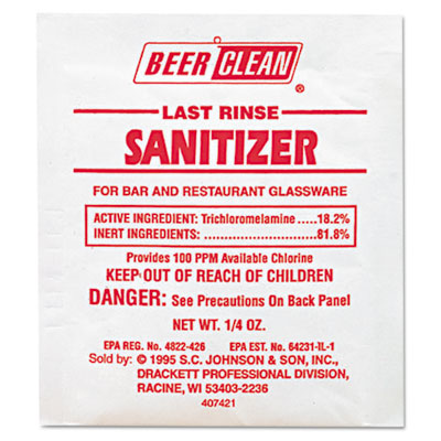 90223 Beerclean Last Rinse
Sanitizer (.25oz pouch) - 100