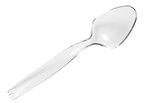 U8150.CL Clear 9&quot; Plastic 
Serving Spoons - 144