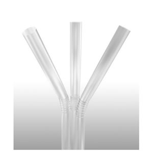 STXJM1940706 Clear 7 5/8&quot;
Paper Wrapped Jumbo Flex
Straws - 9600(24/400)