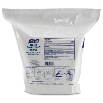 9118-02 Purell Hand Sanitizing Wipes - 2400 (2/1200)