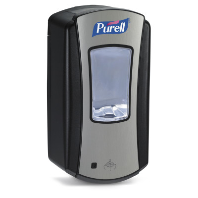 1928-04 Purell LTX-12 1200ML
Touch Free Brushed
Chrome/Black Dispenser - 1