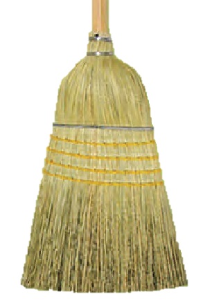 00307-NB 32# Corn Blend Warehouse Broom - 1