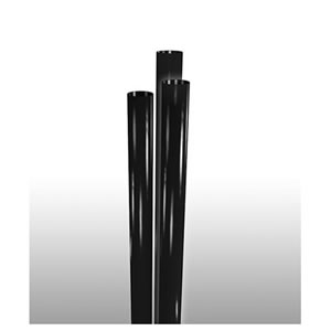 STNSJ1970704 Black Giant 7.75&quot; Wrapped Straws -