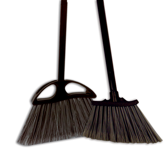 6410 8&quot; Plastic Handled Angle Maid Broom - 1