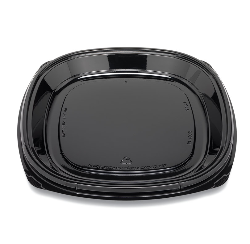 ST12T Black PET 12&quot; Catering Tray - Cold - 50