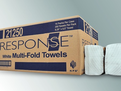 MF40001V White Multi-Fold 
Towels - 4000(16/250)