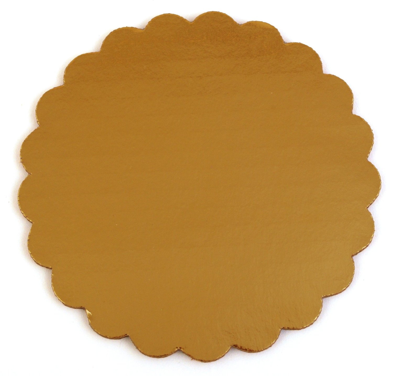 1615 Gold 10&quot; Full Scalloped
Cake Circle - 200