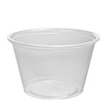 400PC Translucent 4 oz.
Plastic Portion Cups (Fits
PL4N Lid) - 2500(20/125)