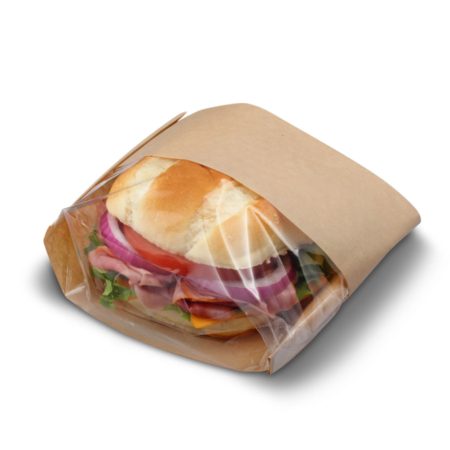 300093 Dubl View ToGo! 4.5&quot; x
2.5&quot; x 8.5&quot; Paper Sandwich
Bags - 500