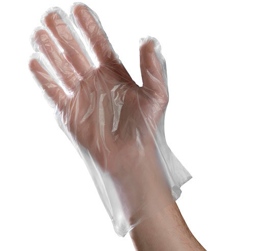 14993 Ambitex Large Poly Food 
Service Gloves - 500