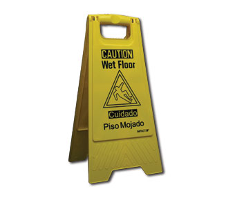 9152W Yellow Wet Floor Sign
(English/Spanish) - 1