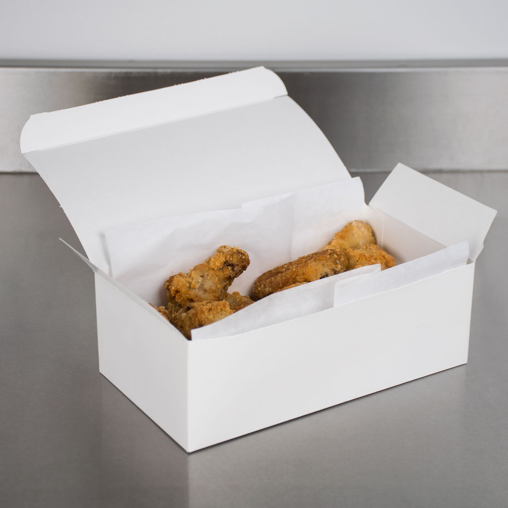 2729 White 9&quot;x5&quot;x3&quot; Auto Chicken Box - 250