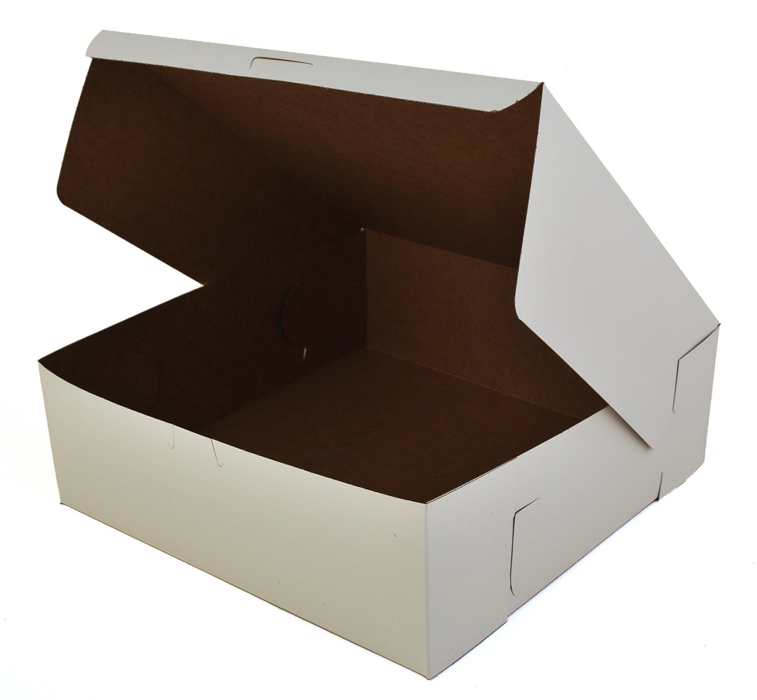 0969 White 10&quot; x 10&quot; x 2.5&quot; Bakery Box - 250