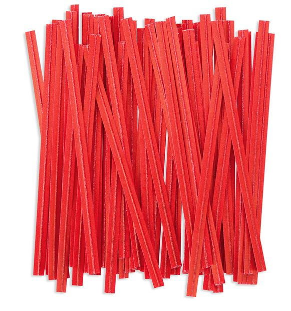 M4PAR Red 4&quot; Paper Wire Twist
Ties - 500