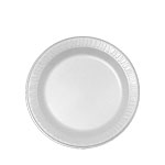 9PWCR Concorde 9&quot; White Unlamanated Foam Plates -