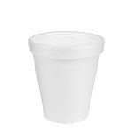 8J8 White 8 oz. Foam Cups - 1000(40/25)