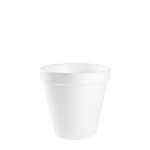 16MJ20 White 16 oz. Squat
Foam Containers - 500(20/25)