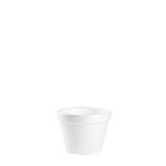 4J6 White 4 oz. Squat Foam
Containers - 1000(20/50)