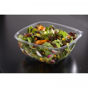 14080B50 80 oz. Clear Square Bowls - 50