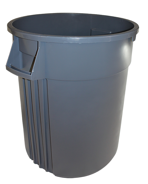 7744-3 Gray 44 Gallon Vented
Gator Trash Container - 1