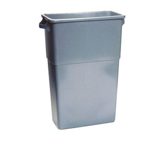 BWK23GLSJGRA Gray 23 Gallon 
Thin Bin Trash Container - 1