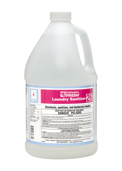 702604 Clothesline Fresh 
Laundry Sanitizer 26 - 
4(4/1gal)