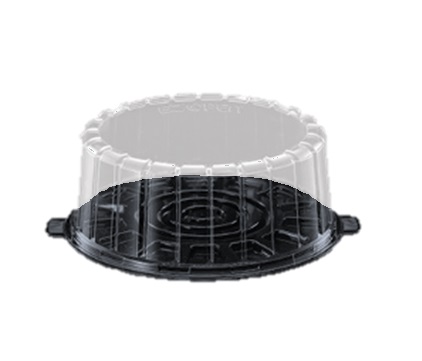 1008SBK 8&quot; Single Layer Cake Containers with Lid - 100