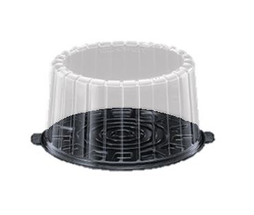 1009CL 9&quot; Double Layer Cake Containers with Lid - 50