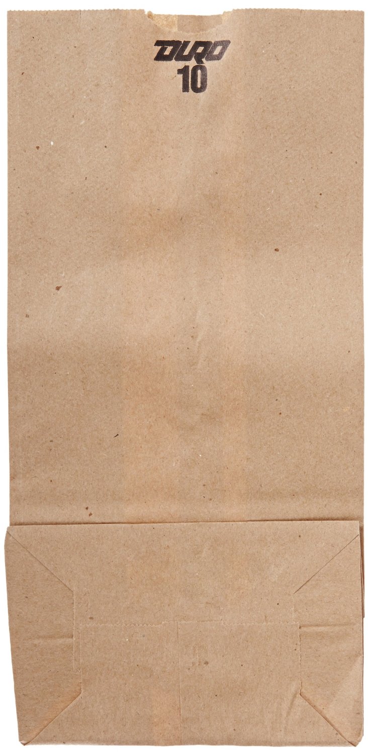 18410 Brown 10 lb. 6 5/16&quot; x 4 3/16&quot; x 13 3/8&quot; Grocery Bag