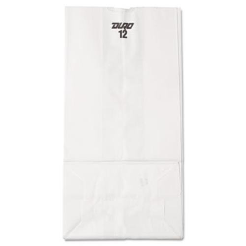 51032 White 12 lb. 7.06&quot; x
4.5&quot; x 13.75&quot; Grocery Bags -
500