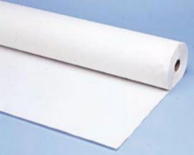 114000 40x300 White Plastic Table Roll - 1