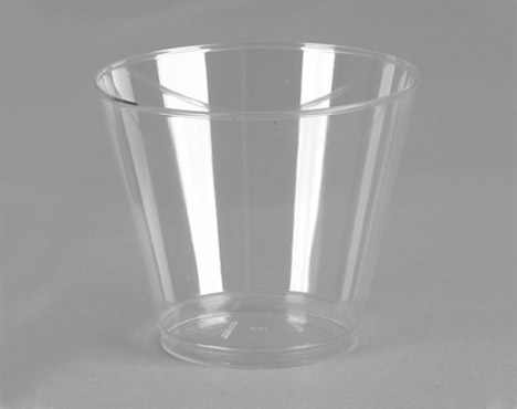 409-CL Clear 9 oz. Squat  Smooth Wall Plastic Tumblers - 