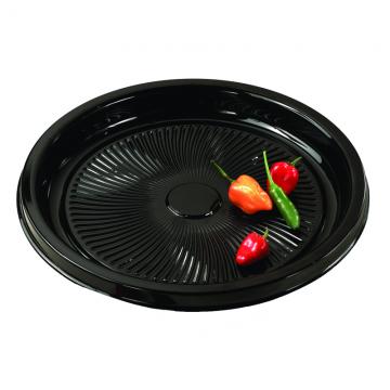 9512 Black 12&quot; Nova Plus Round 
Cater Trays - 36