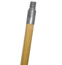 01104 60&quot; Threaded Metal Tip Wooden Handle - 1