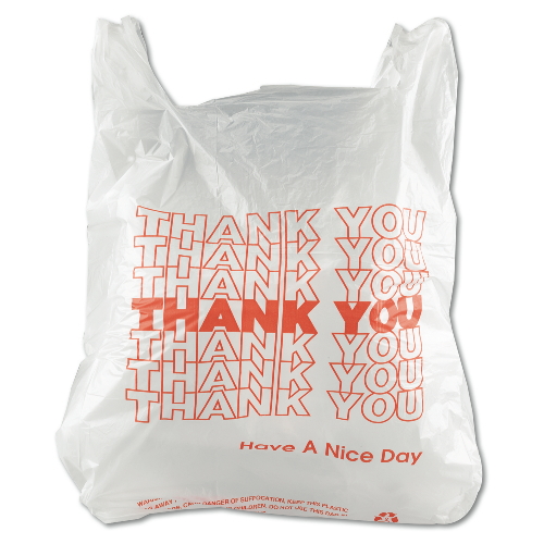 26885 Thank You 11.5&quot; 6.5&quot; x
22.5&quot; 17.5 Micron T-Sack -
1000